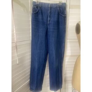 Vintage 80s Women’s Mom Jeans Ultra High Waist Straight Leg Blue Denim USA Sz 6
